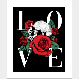 Love Skull Posters and Art